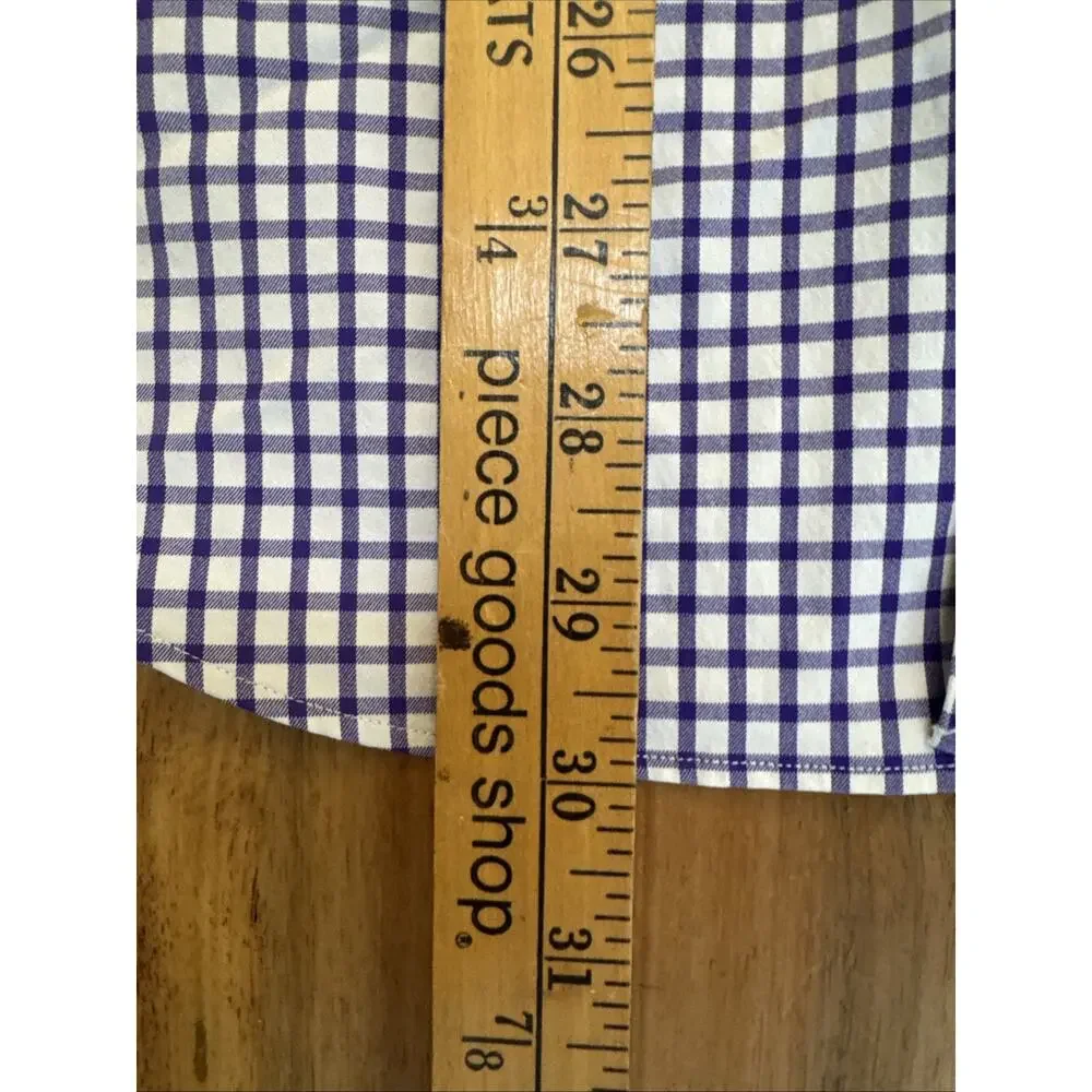 Polo Ralph‎ Lauren Shirt Mens M Purple Check Performance Button Up Long Sleeve